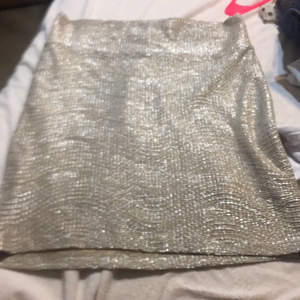 Sparkly mini skirt
